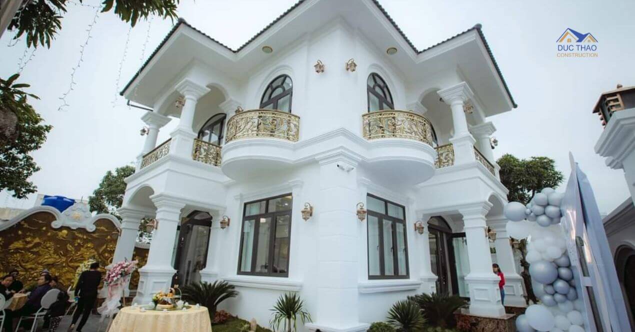 Thi công biệt thự sân vườn nhà anh Trường