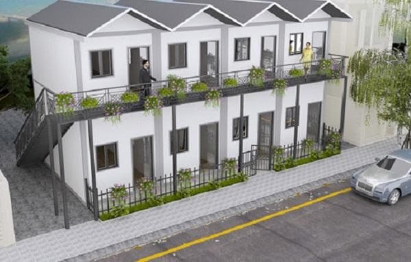 Mẫu nhà trọ 2 tầng hiện đại