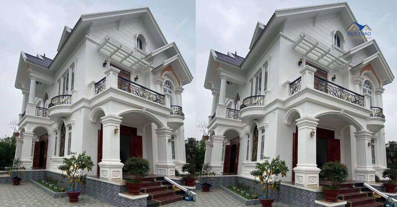 Kiến trúc biệt thự mái thái 2 tầng sang trọng