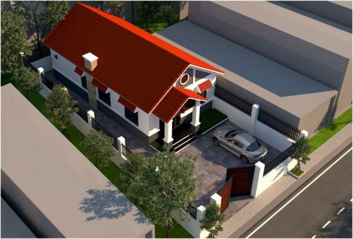 Nhà cấp 4 80m2 3 phòng ngủ 1 phòng thờ