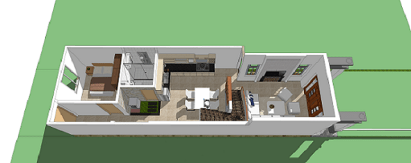 Mặt bằng tầng trệt