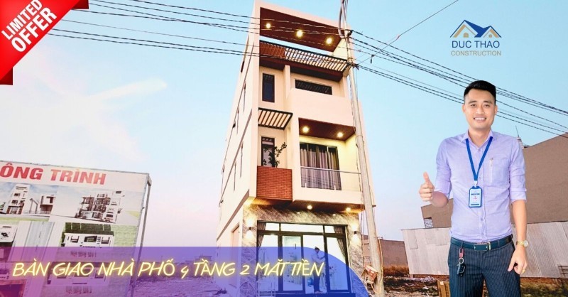 Bàn Giao Nhà Phố 2 Mặt Tiền 80 M2 { Xây Nhà Trọn Gói } CTY Đức Thảo