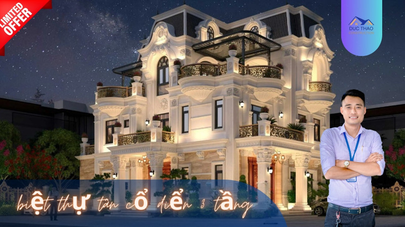 Mẫu Biệt Thự Tân Cổ Điển Sang Trọng - Mẫu Biệt Thự Tân Cổ Điển Được Nhiều Người Yêu Thích Hiện Nay